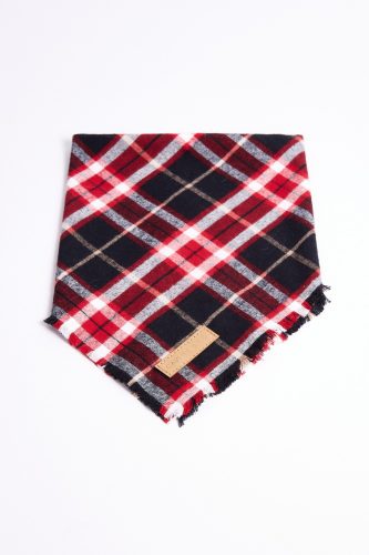 Highland plaid flannel bandana
